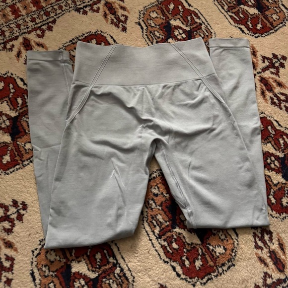 Women's Gray High-Waisted Leggings - Picture 2 of 7